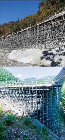 法面足場イメージ